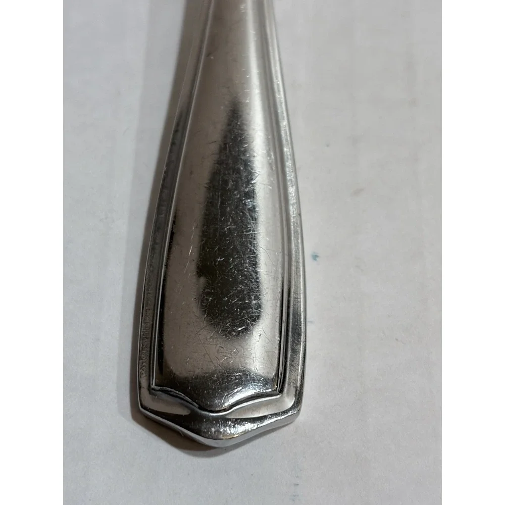 Oneida 18/10 Stainless Steel Spoons Solid Handle Glossy Silver Set of 2